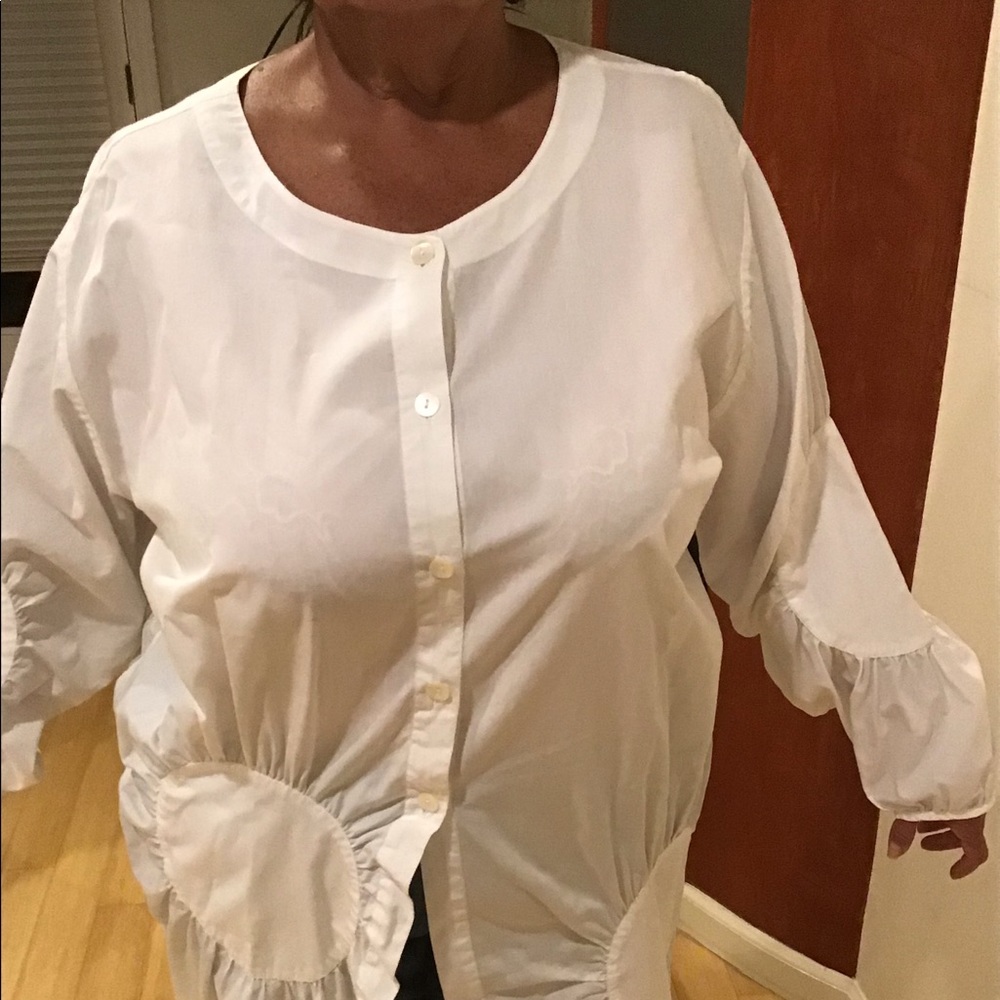 Hebbeding  Rare White Cotton Shirt USA size 18-20